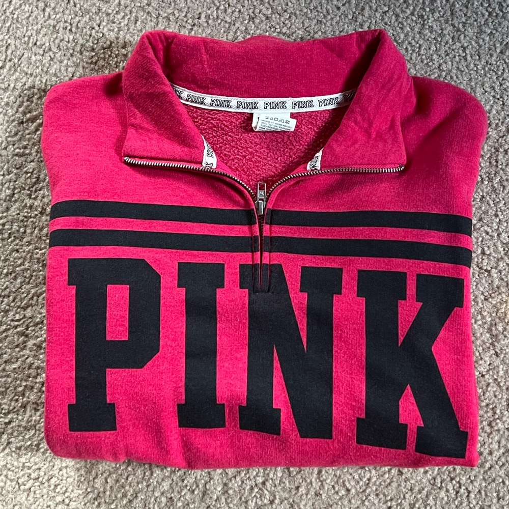Victoria Secret PINK Quarter Zip Pullover
